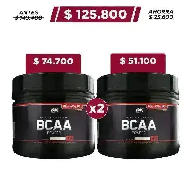2 Unid. BCAA Powder 40 serv - Zona FIT