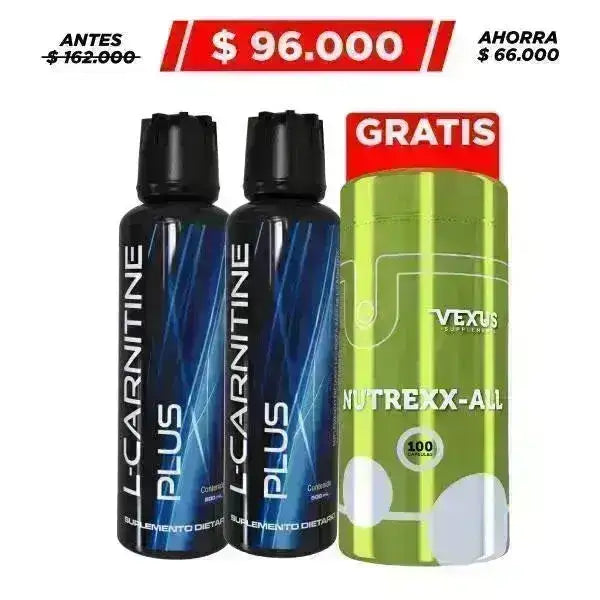 L-Carnitine 500 ml + Multivitamínico 100 Caps - Zona FIT
