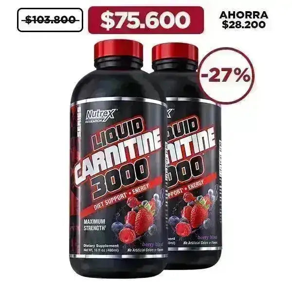 2 unid. Liquid Carnitine 3000 - Zona FIT