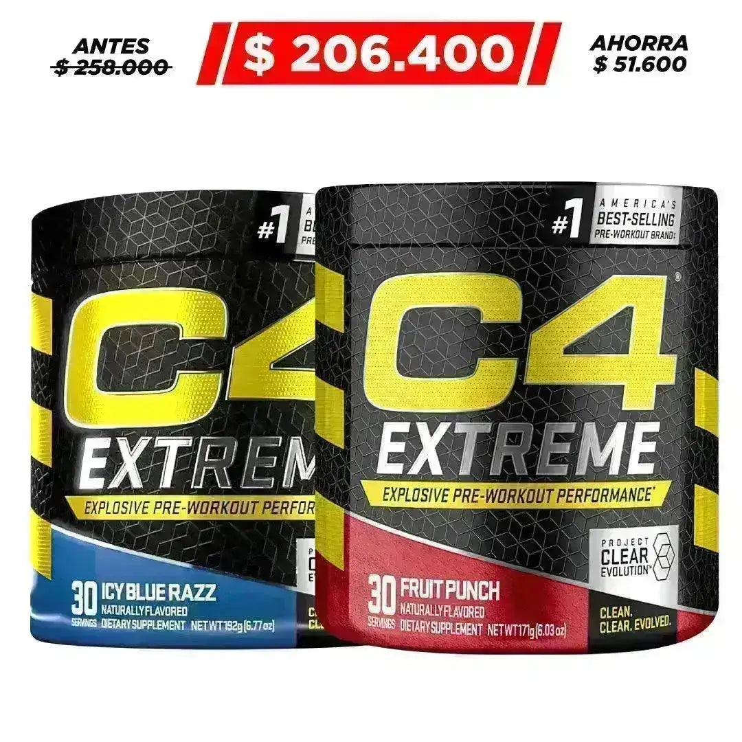 2 Unid. C4 Extreme 30 serv - Zona FIT