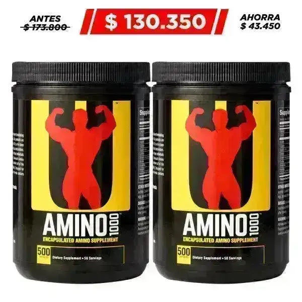2 Unid. Amino 1000 500 Caps - Zona FIT