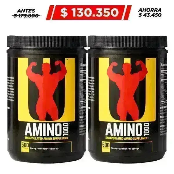 2 Unid. Amino 1000 500 Caps - Zona FIT
