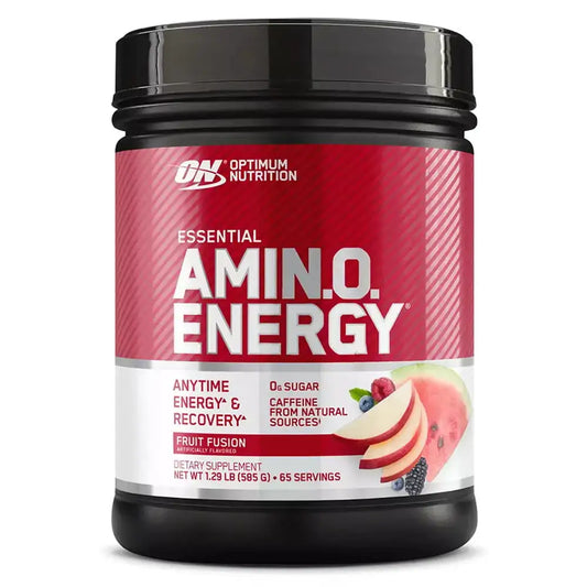 Suplemento Amino Energy de Optimum Nutrition, sabor Fruit Fusion, para energía y recuperación, 0g azúcar