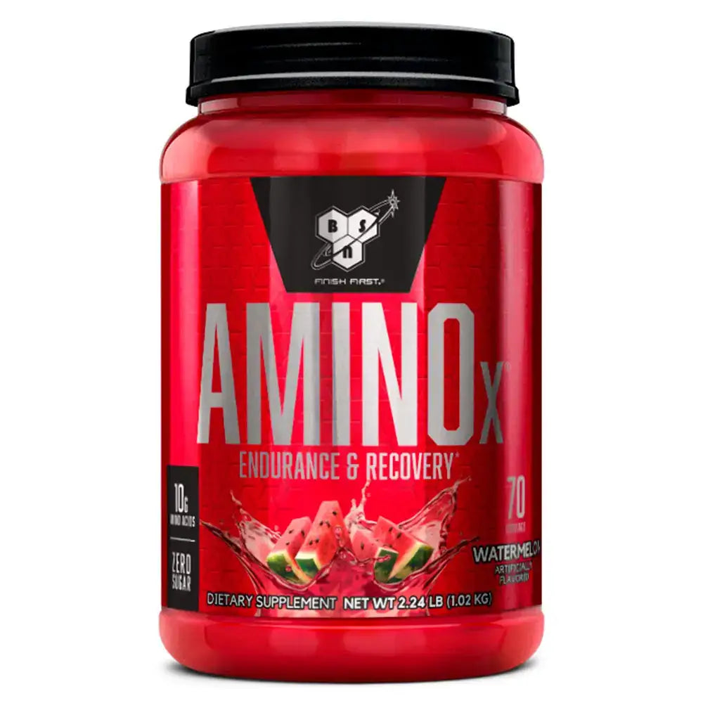 Suplemento aminoácidos AminoX sabor sandía para resistencia y recuperación muscular
