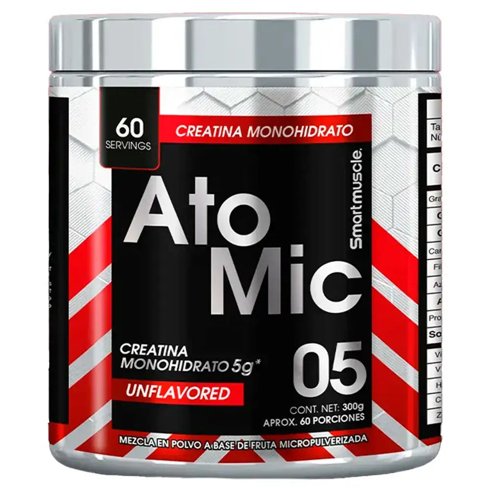 Creatina monohidrato Ato Mic 05 sin sabor, 300g, 60 porciones, suplemento deportivo