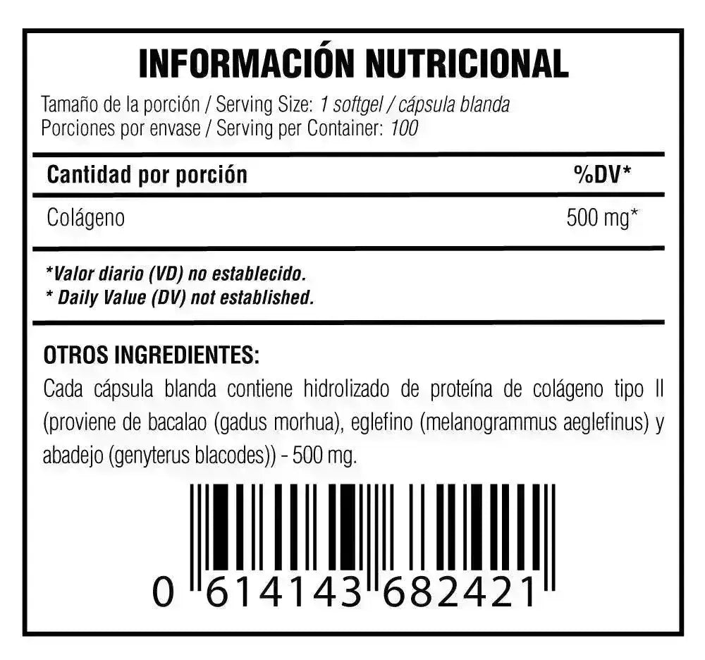 2 unid. Colágeno 100 Caps - Zona FIT