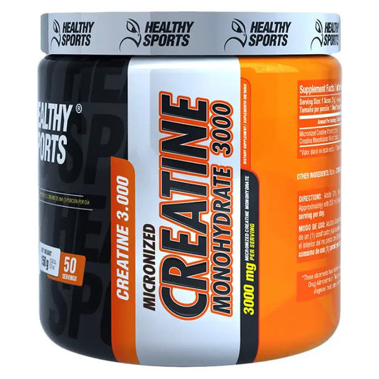 Creatina Monohidrato 3000 mg, suplemento deportivo micronizado para rendimiento y masa muscular