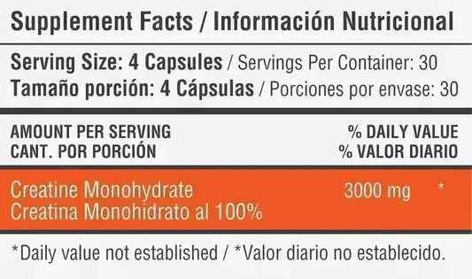 Creatine Monohydrate Healthy Sports - Zona FIT