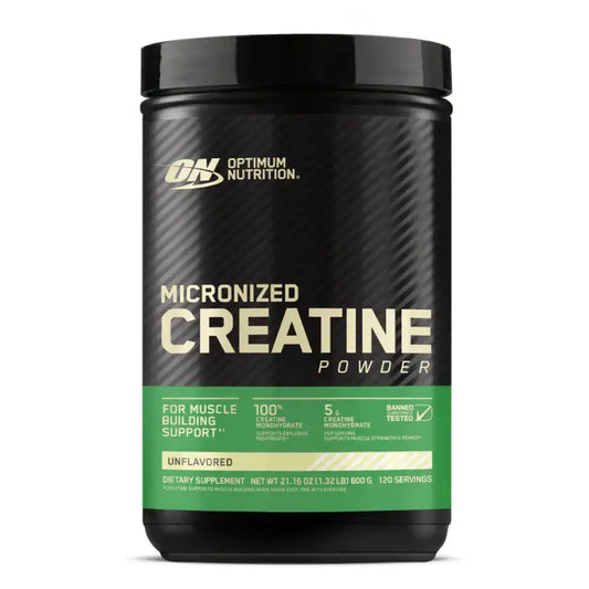 Creatina micronizada sin sabor para construcción muscular, suplemento deportivo de Optimum Nutrition