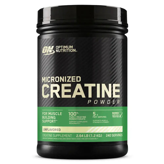 Creatina micronizada en polvo para apoyo muscular, suplemento deportivo sin sabor, 2.64 lb