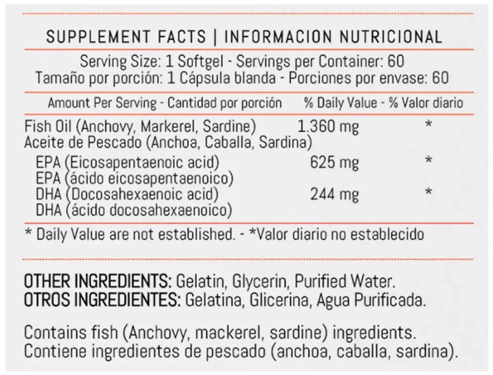 Fish Omega 3 1.360 mg Healthy America - Zona FIT