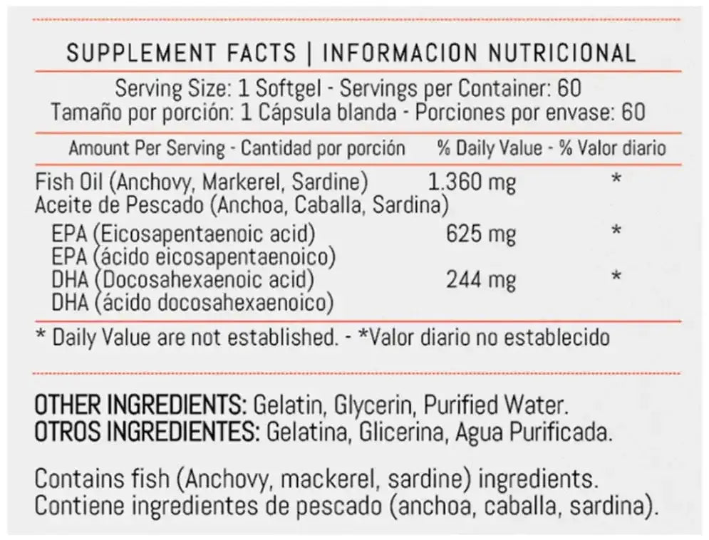 Fish Omega 3 1.360 mg Healthy America - Zona FIT