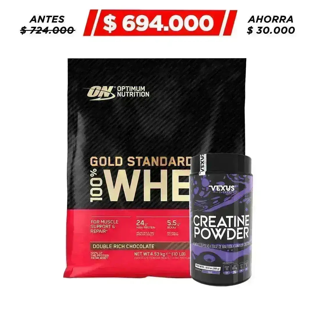 Gold Standard 100% Whey 10 lb + Creatine 300 gr - Zona FIT
