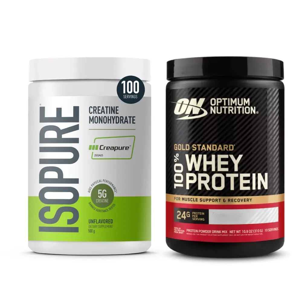 Gold Standard 10 Serv + Creatine Isopure 100 Serv