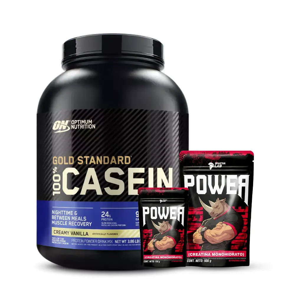 Gold Standard Casein 3.8 lb + Creatina Power 500 g y 150 g
