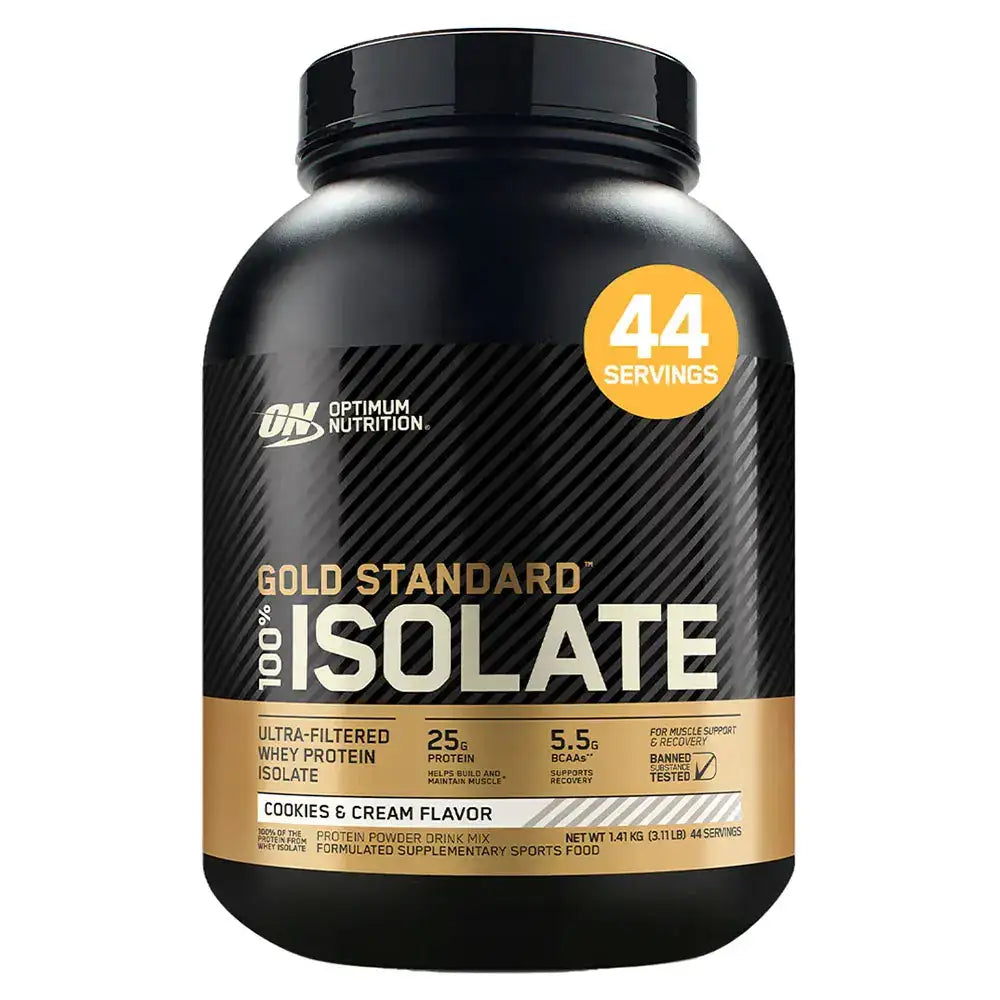 Proteína en polvo Gold Standard 100% Isolate sabor galletas y crema, 44 porciones
