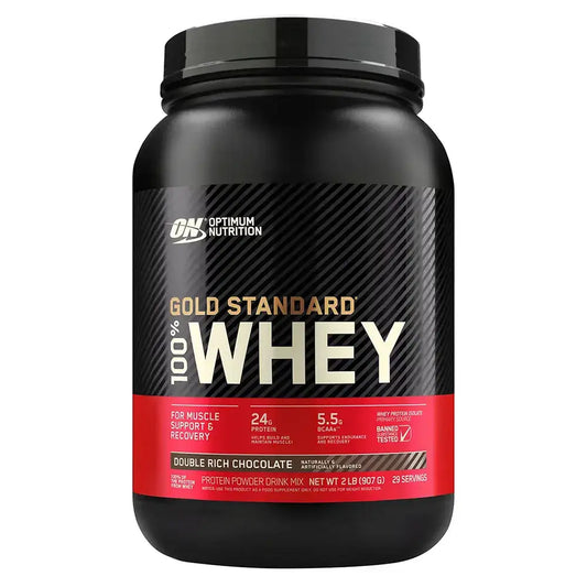 Proteína en polvo Gold Standard 100% Whey sabor chocolate, suplemento para músculo y recuperación