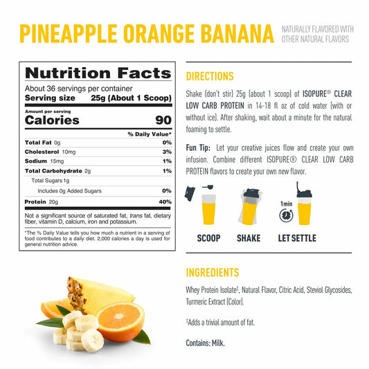 Isopure Clear Low Carb Isopure Company