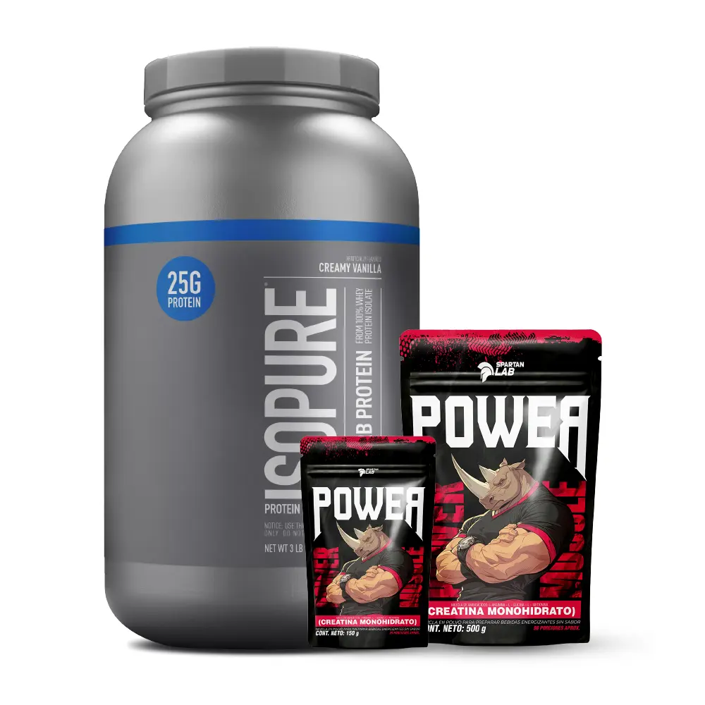Isopure Zero Carb 3 lb + Creatina Power 500 g y 150 g