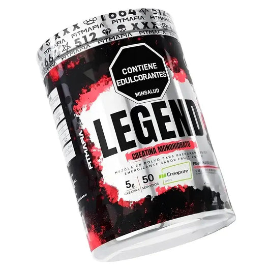 Suplemento de creatina monohidrato Legend para energía y rendimiento deportivo