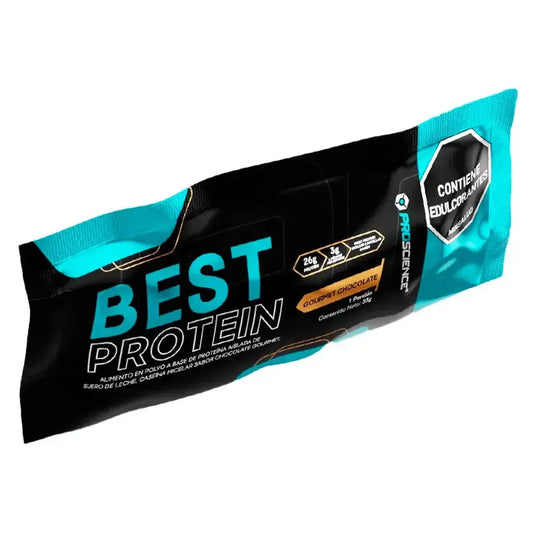 Barra de proteína Best Protein sabor chocolate gourmet, 26g de proteína, suplemento fitness