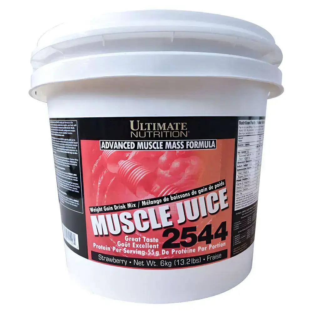 Muscle Juice 2544 de Ultimate Nutrition, fórmula para ganar masa muscular, sabor fresa, 6kg