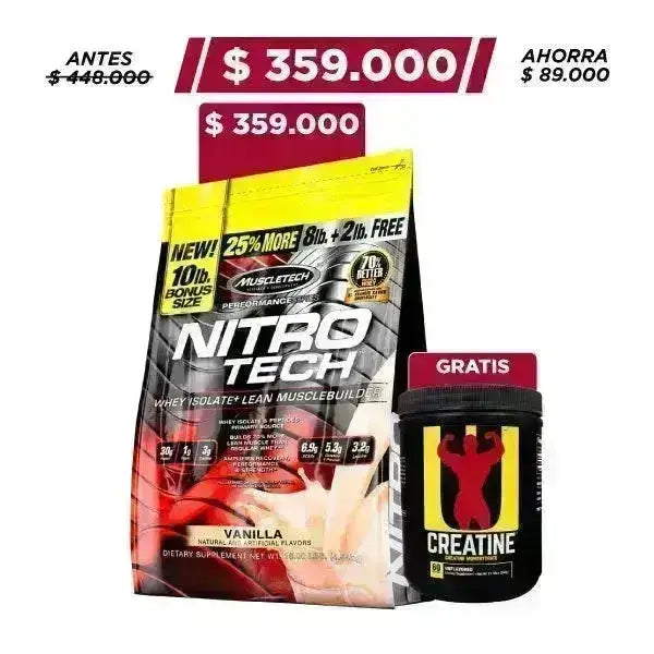 Nitro Tech 10 lb + Obsequio - Zona FIT