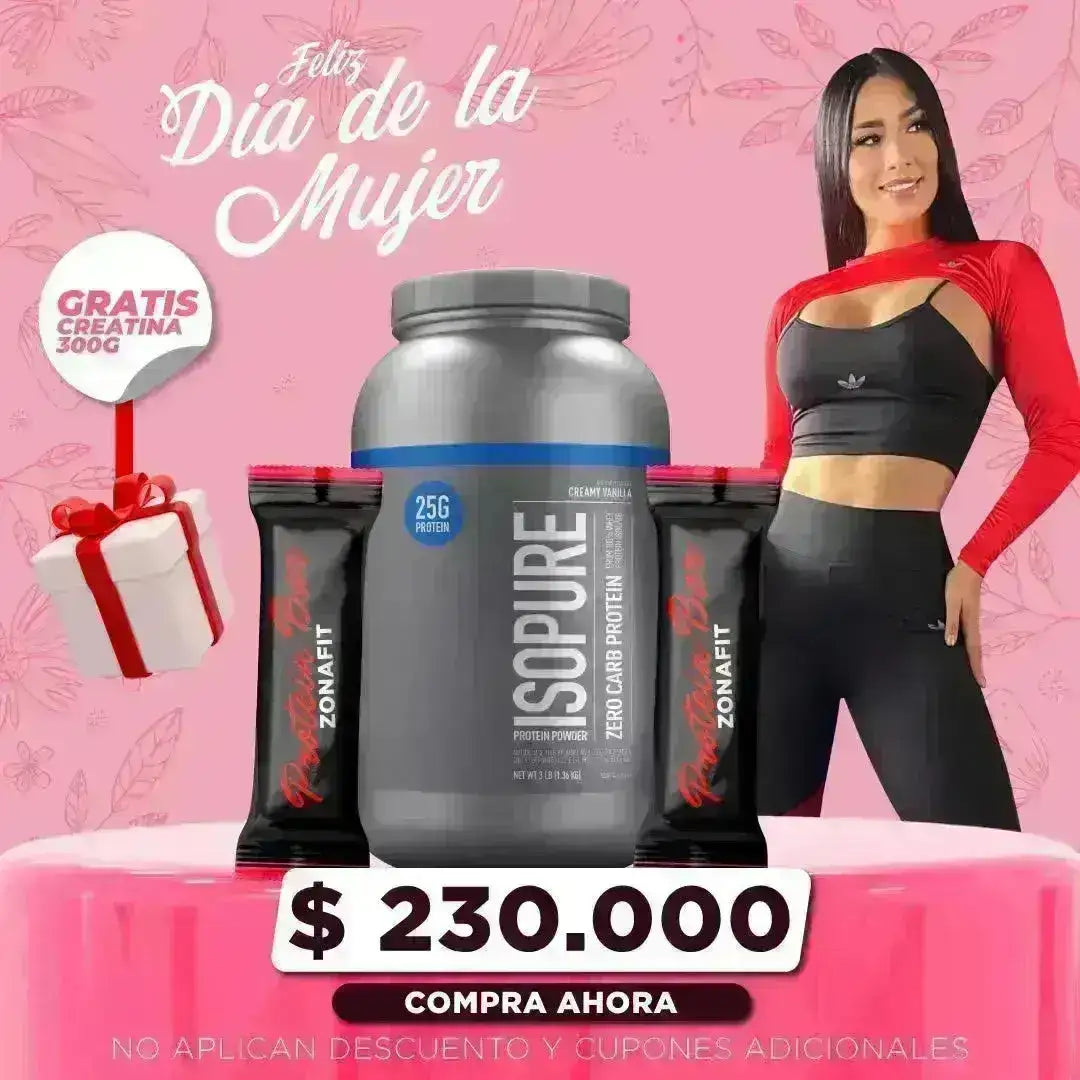 Isopure Zero Carb 3 lb + Creatine 300 gr + Obsequios - Zona FIT