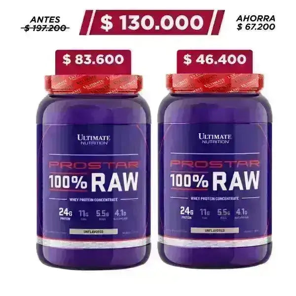 2 Unid. Prostar 100% Raw 2.2 lb - Zona FIT