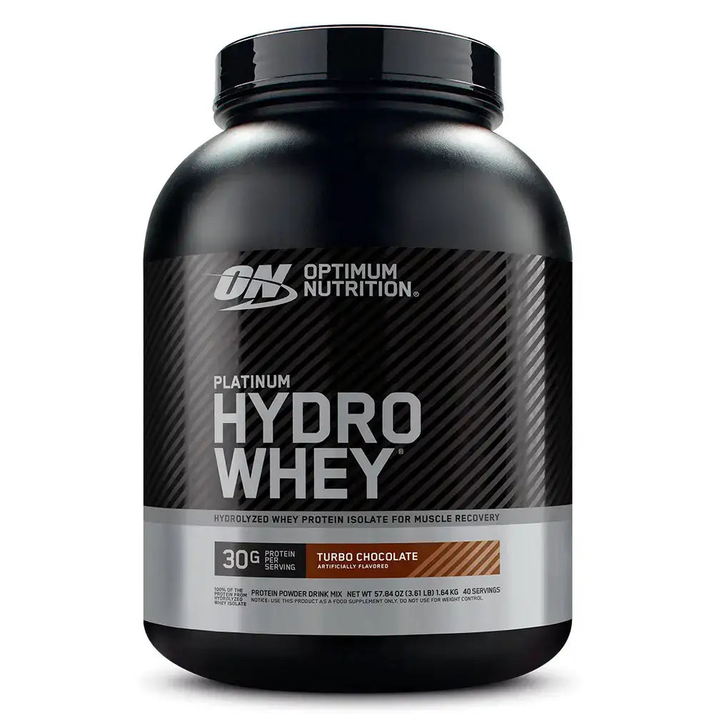 Proteína hidrolizada Hydro Whey sabor chocolate turbo, 30g de proteína por porción, suplemento para recuperación muscular