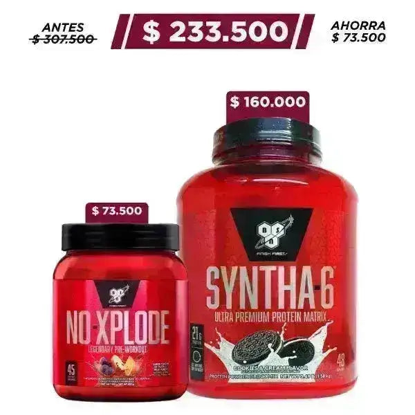 Syntha-6® 48 serv. + N.O. Xplode 45 serv. - Zona FIT