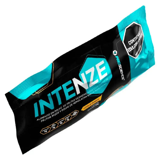Intenze Citrus Punch, suplemento en polvo de frutas deshidratadas sabor mandarina, ideal para fitness y entrenamiento