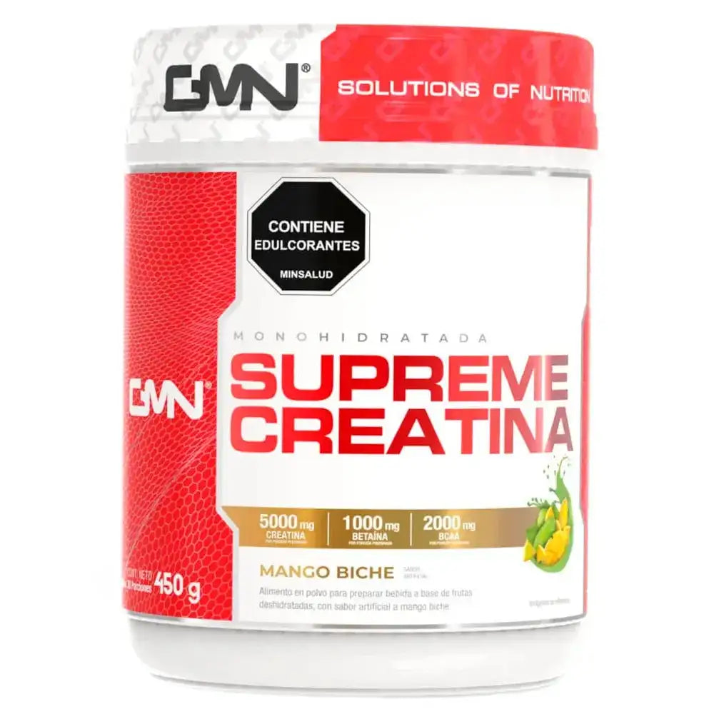 Suplemento de creatina monohidratada Supreme Creatina sabor mango biche, 450g, con betaína y BCAA