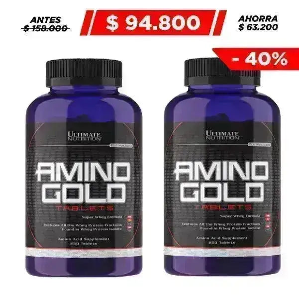2 Unid. Amino Gold 250 tabs - Zona FIT