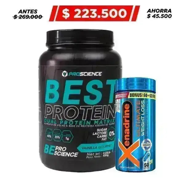 Best Protein 2 lb + Xenadrine 120 caps - Zona FIT