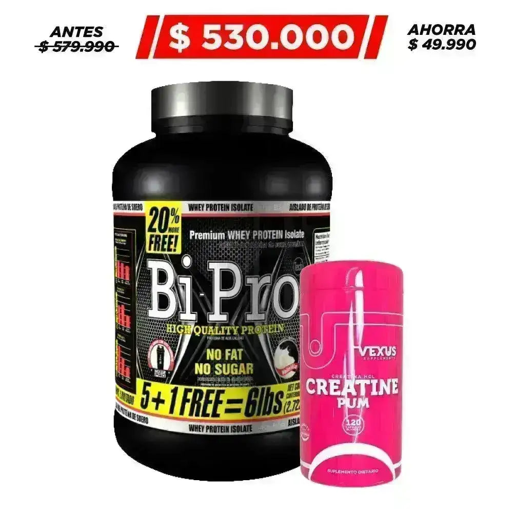 BiPro 6 lb + Creatine HCL 120 caps - Zona FIT