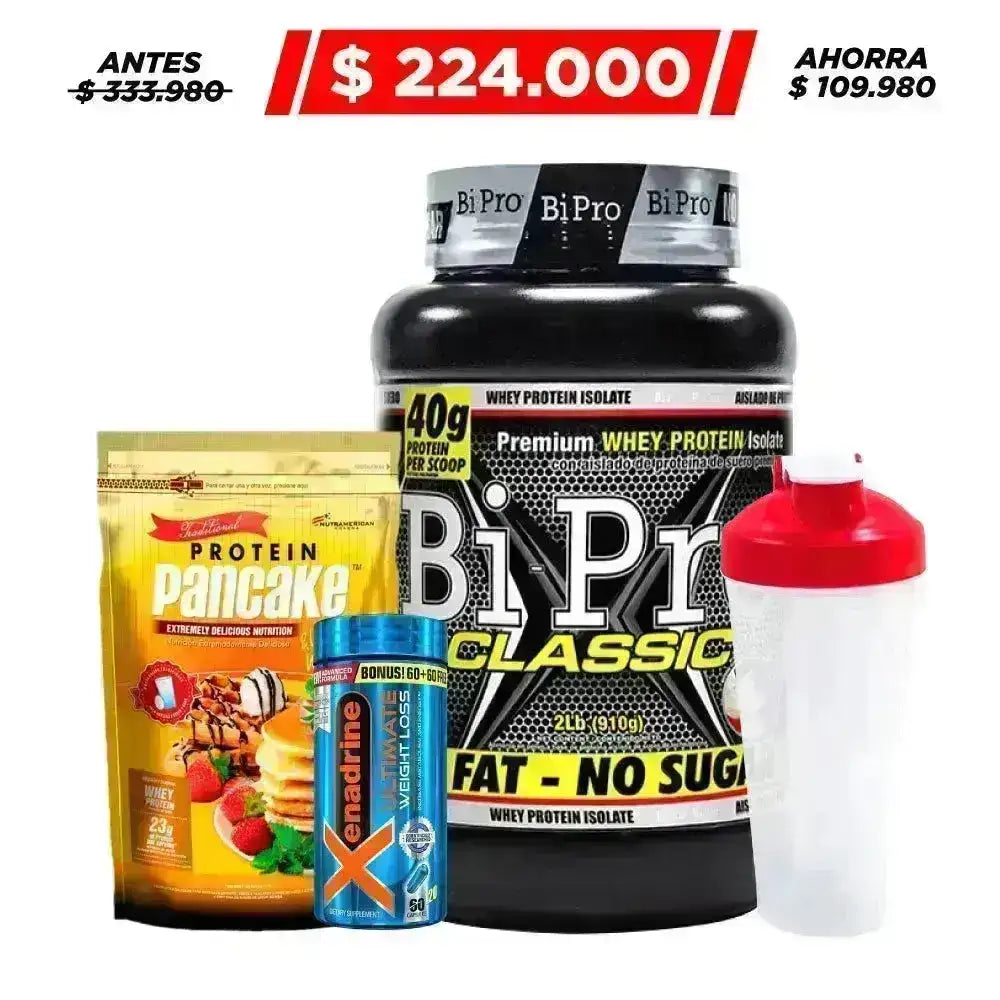 BiPro 2 lb + Xenadrine 120 caps + Protein Pancake 770 gr - Zona FIT