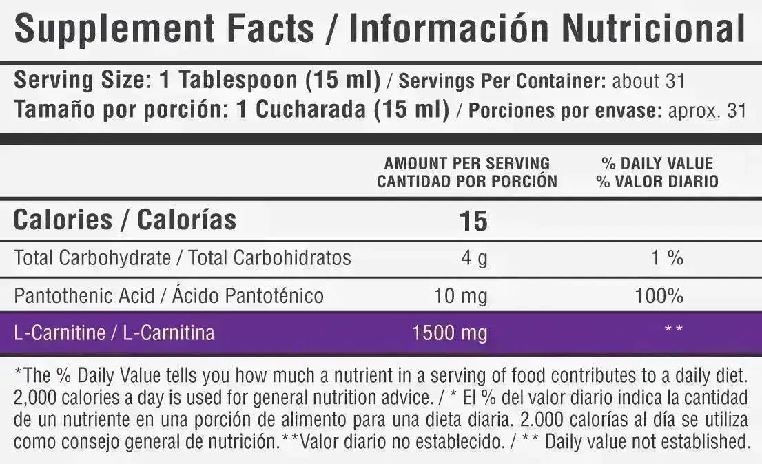 L Carnitine Liquid Healthy Sports - Zona FIT