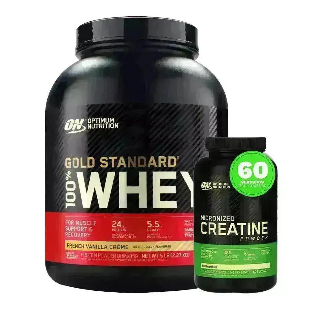 Gold Standard 5 lb + Creatine Powder 300 gr - Zona FIT