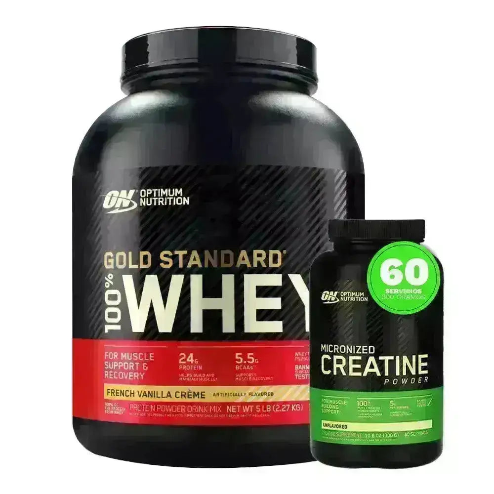 Gold Standard 5 lb + Creatine Powder 300 gr - Zona FIT