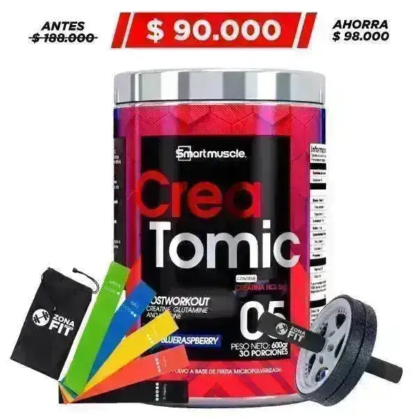 Creatomic 30 serv + Bandas de resistencia - Zona FIT
