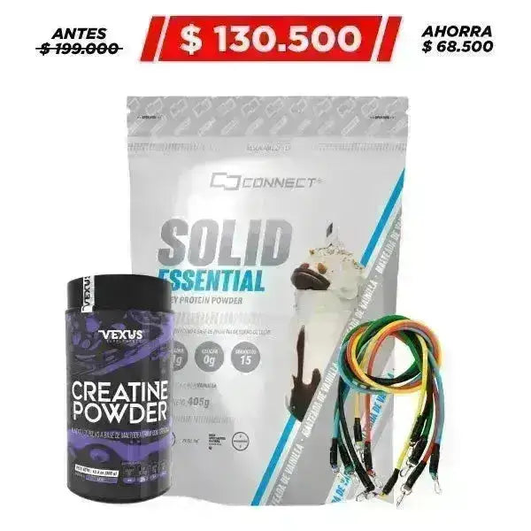 Solid Essential 15 Serv + Creatine 300 gr + Obsequio - Zona FIT