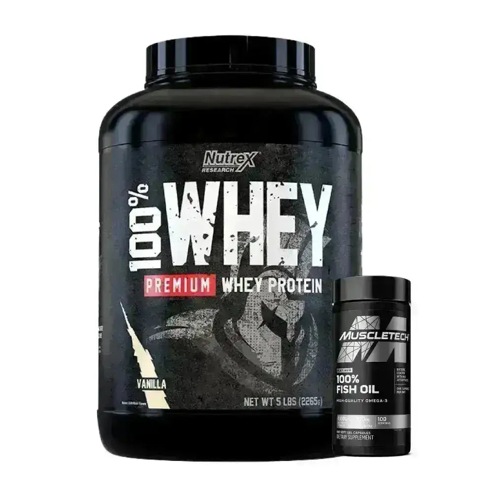 100% Whey Premium 5 lb + Omega 3 100 caps - Zona FIT