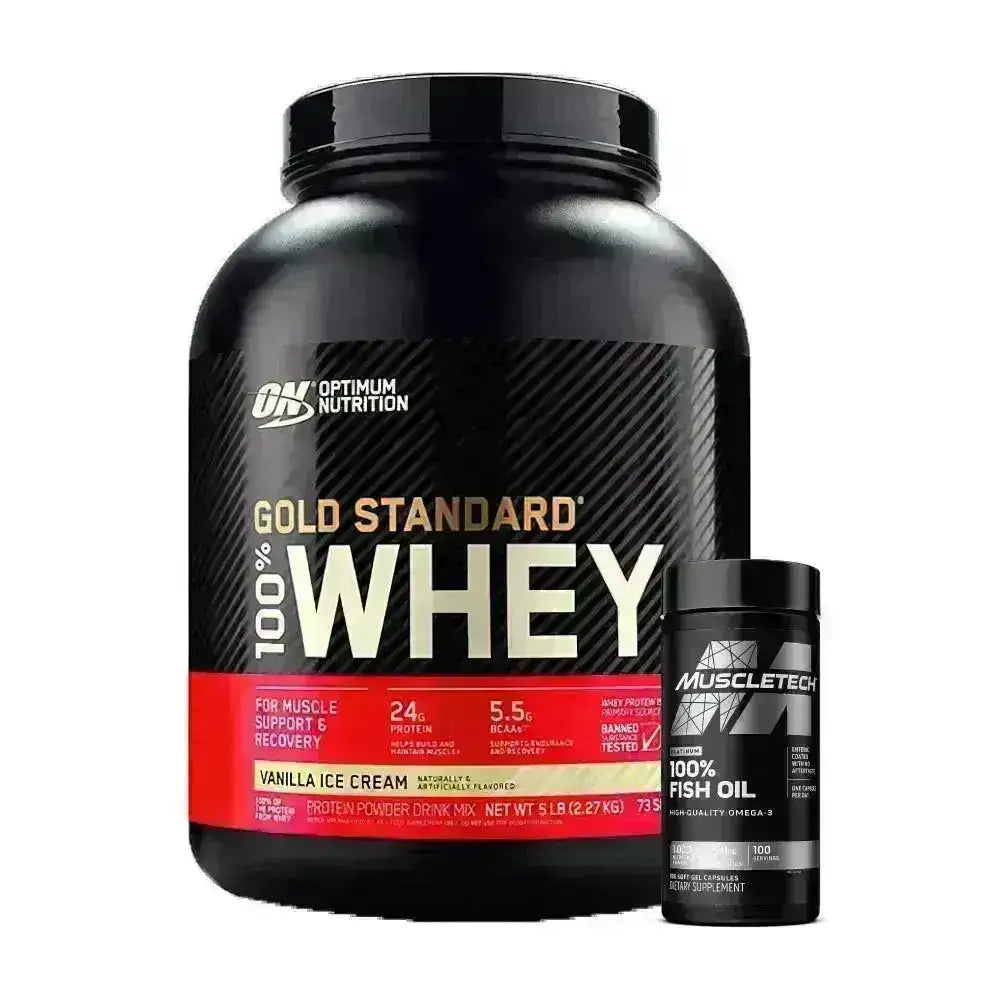 Gold Standard 5 lb + Omega 3 100 caps - Zona FIT