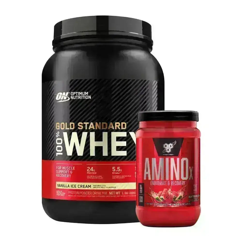 Gold Standard 2 lb + AminoX 30 serv - Zona FIT