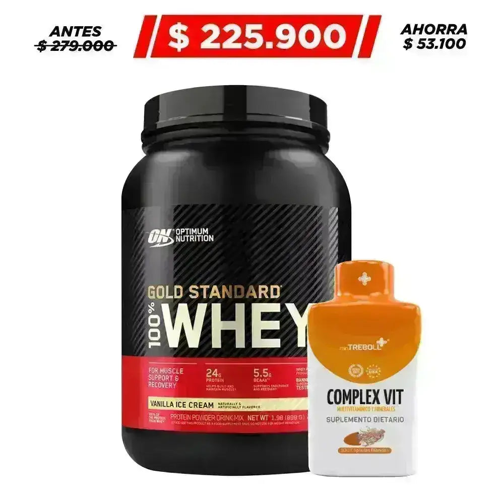 Gold Standard 2 lb + Multivitamínico 100 caps - Zona FIT