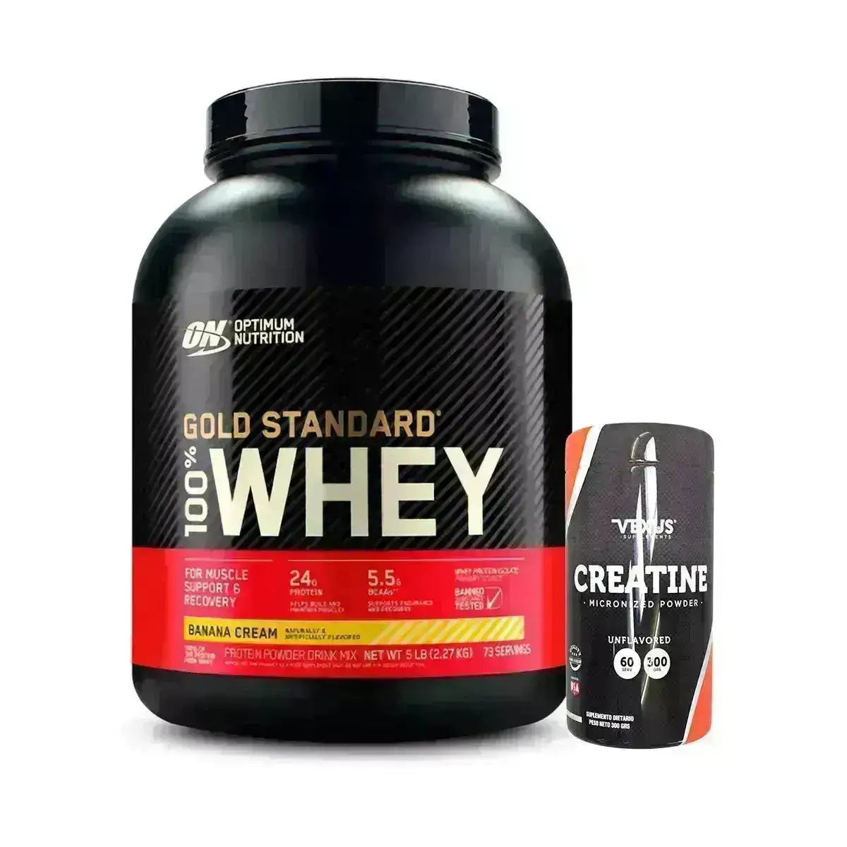 Gold Standard 100% Whey 5 lb + Creatine 300 gr - Zona FIT