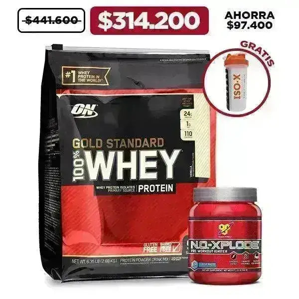 Gold Standard 6 lb + N.O.Xplode 30 ser + Obsequio - Zona FIT