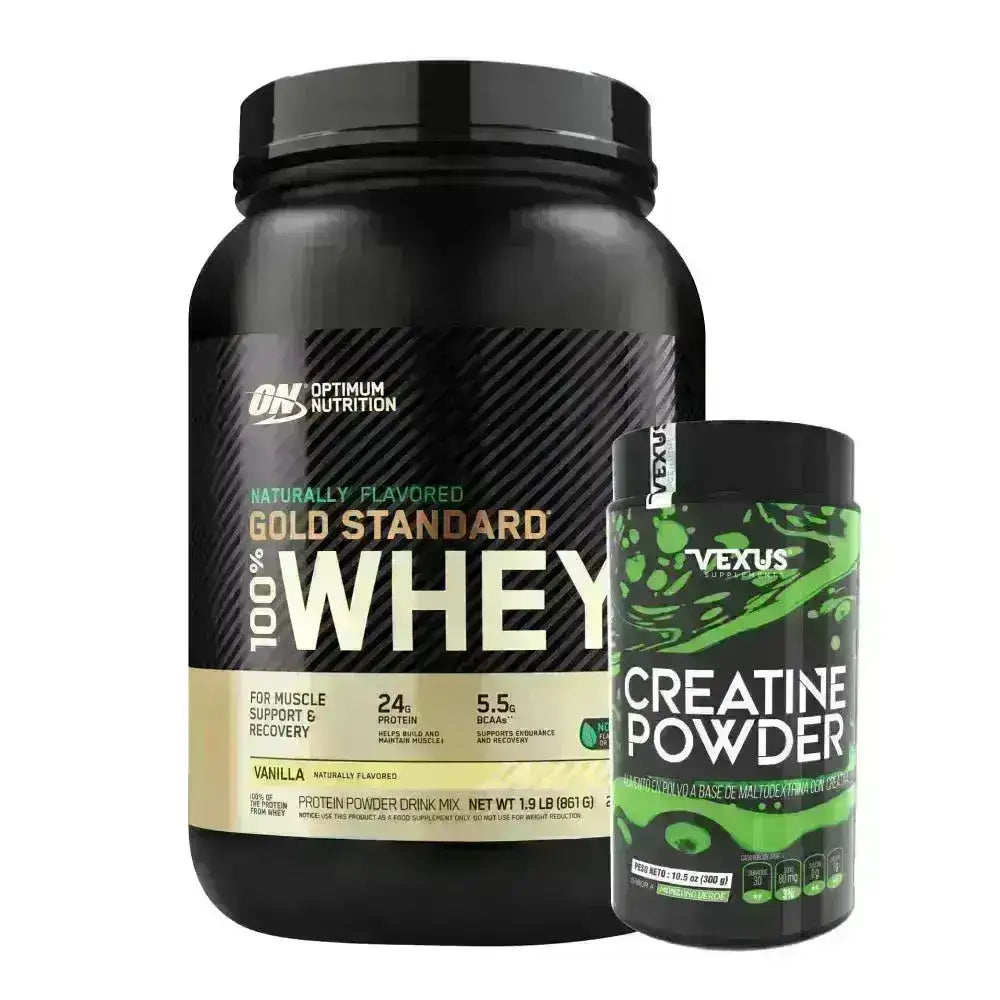 Gold Standard Naturally Flavored 1.9 lb + Creatine 30 serv - Zona FIT