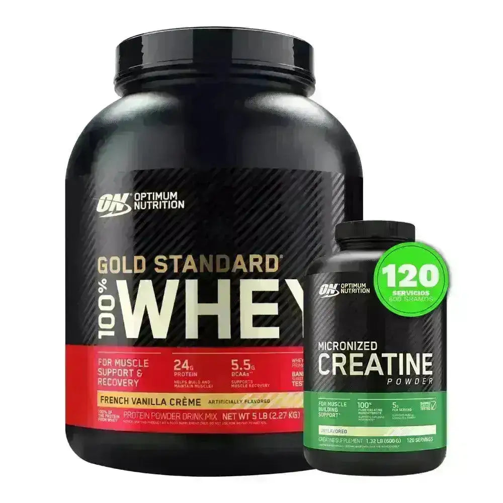 Gold Standard Whey 5 lb + Creatine ON 600 gr - Zona FIT